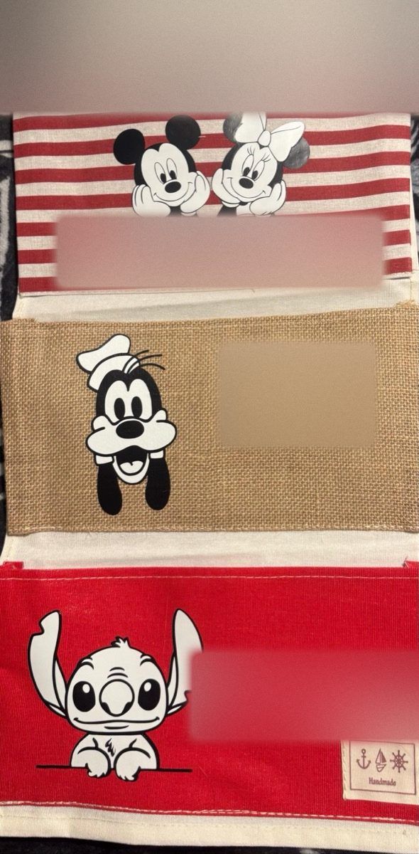 Close-up of a red-stripe fish extender with three character pockets